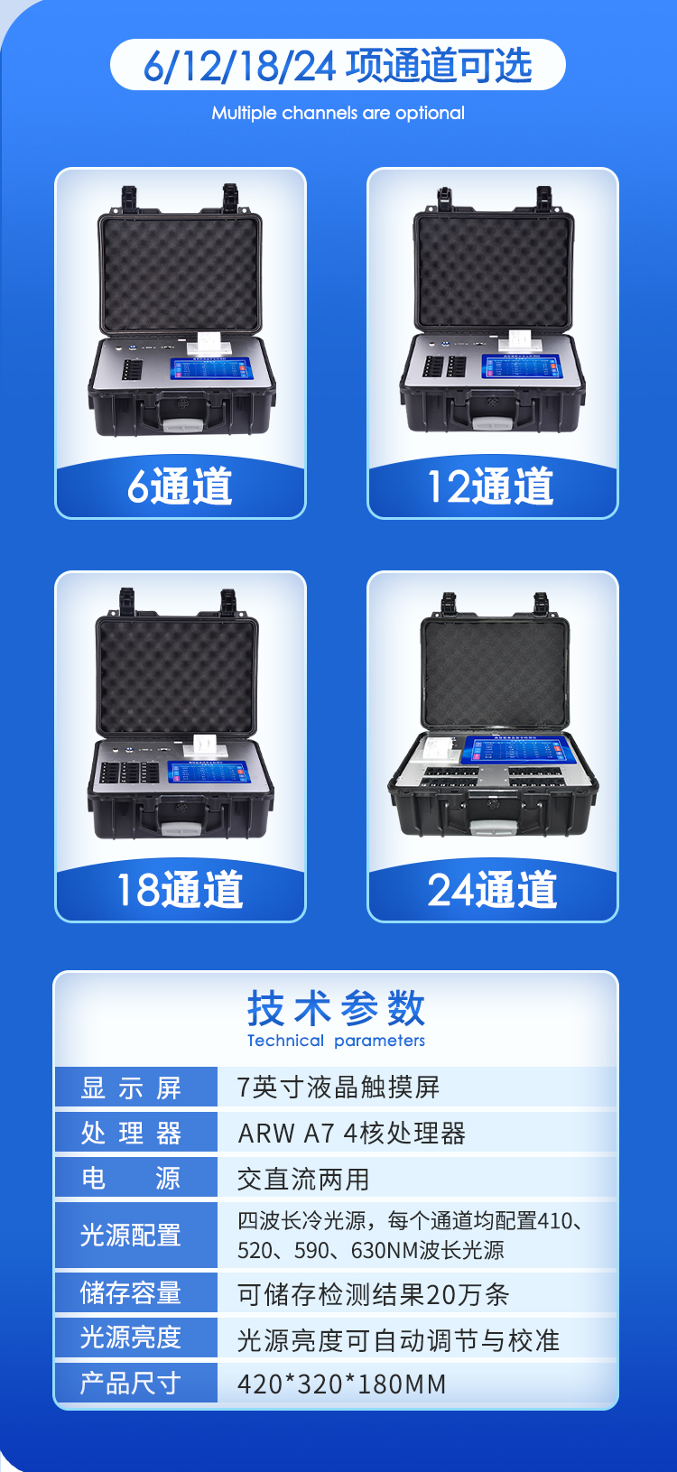 便攜式一體化食品安全檢測儀